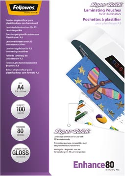Lamineerhoes Fellowes Enhance SuperQuick A4 2x80µ (100)