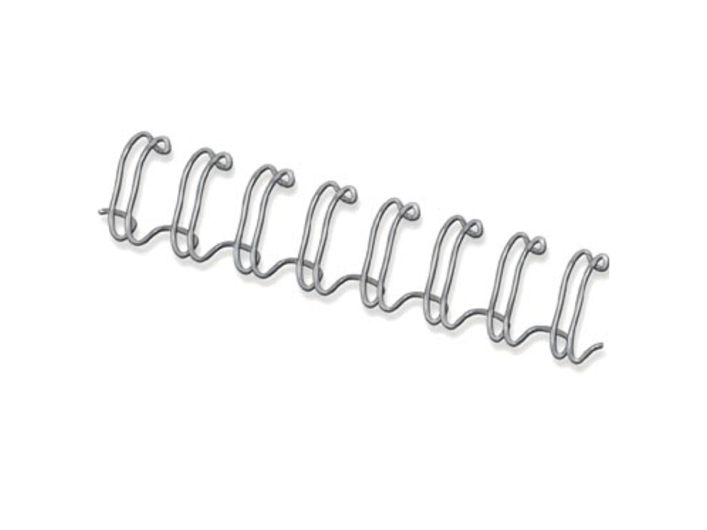 Bindrug Fellowes metaal 8mm zilver (100)(CRC54451)
