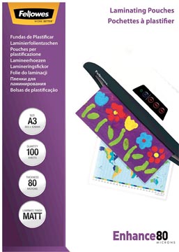 Lamineerhoes Fellowes Enhance A3 2x80µ mat (100)