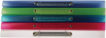 Panorama ringmap Exacompta PP A4 2 O-ringen 15mm rug 20mm 1 insteekvak assorti