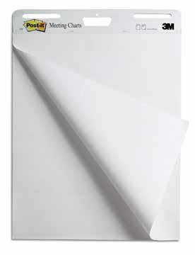 Papierblok voor flipchart Post-It Meeting Chart 63,5x77,5cm blanco 30vel (2)