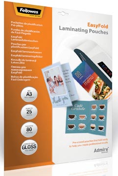 Lamineerhoes Fellowes Admire EasyFold A3 2x80µ (25)