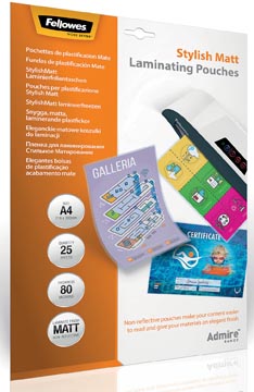 Lamineerhoes Fellowes Admire Stylish Matt A4 2x80µ mat (25)