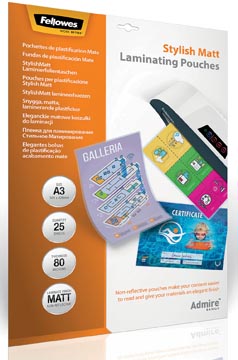 Lamineerhoes Fellowes Admire Stylish Matt A3 2x80µ mat (25)
