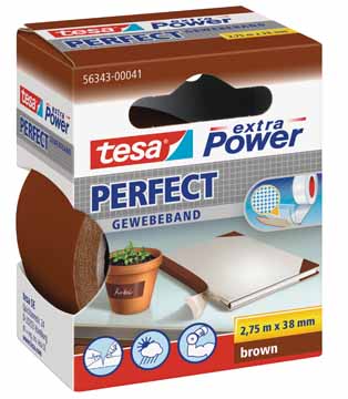 Textieltape Tesa 38mmx2,75m bruin