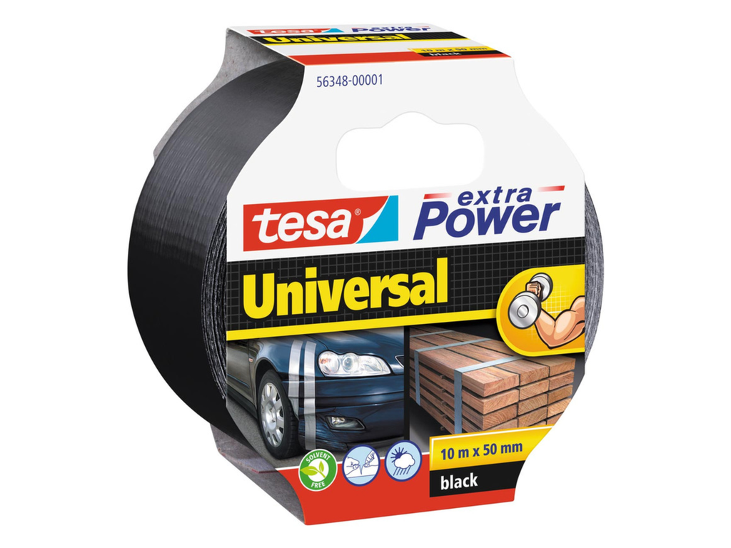 Duct tape Tesa Extra Power Universal 50mmx10m zwart