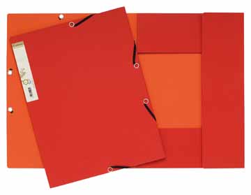 Elastomap Exacompta Forever karton met 3 kleppen A4 380g rood