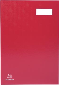 Handtekenmap Exacompta PVC 24x35cm 20 indelingen rood