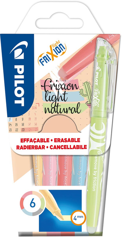 Markeerstift Pilot FriXion Light Natural assorti (6)