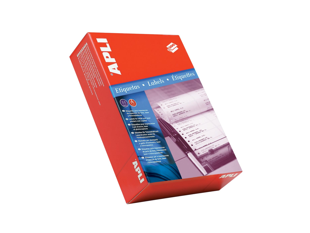 Kettingetiketten Apli 1 rij 88,9x36mm (4000)