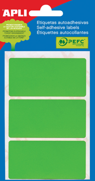 Etiketten Apli 34x67mm groen (15)