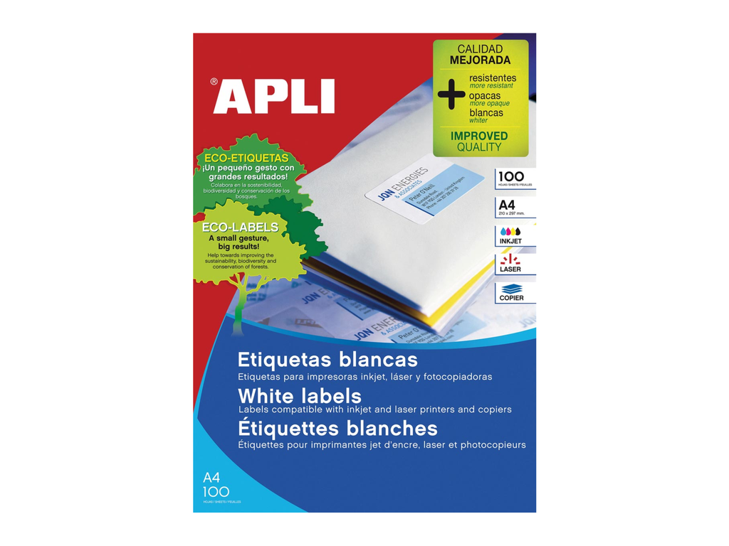 Etiketten Apli 24 etik/bl 64,6x33,8mm (100)
