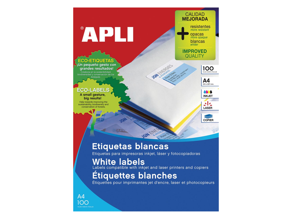 Etiketten Apli 68 etik/bl 48,5x16,9mm (100)