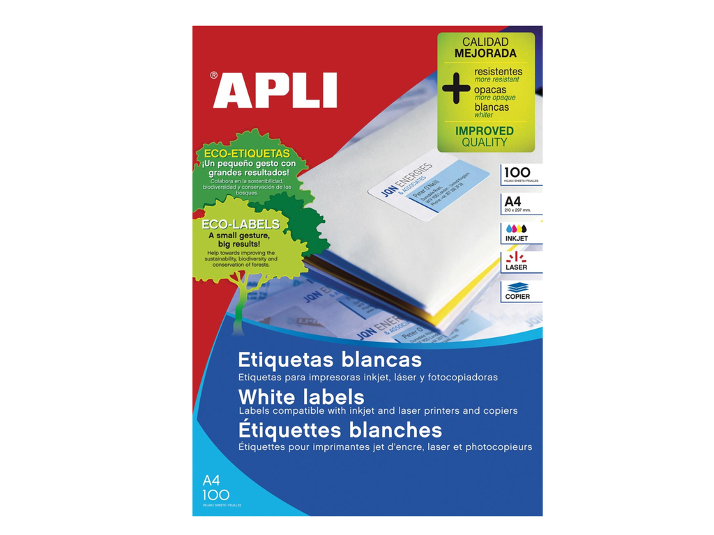 Etiketten Apli 56 etik/bl 52,5x21,2mm (100)