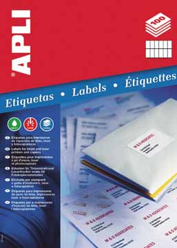 Etiketten Apli 12 etik/bl 105x48mm (100)