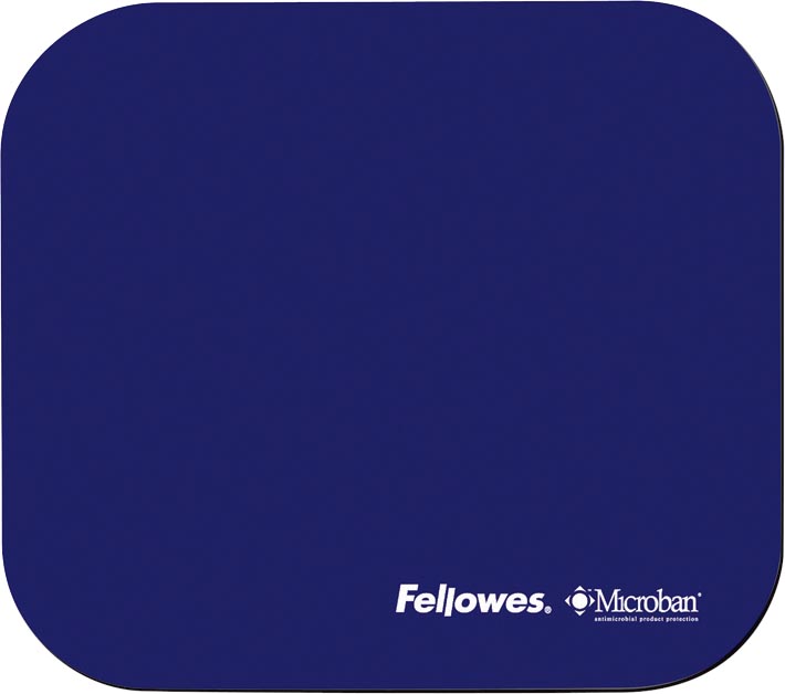 Muismat Fellowes Microban marineblauw