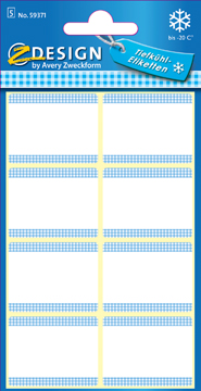 Etiket Avery Z-design Home 36x28mm voor diepvries wit (40)