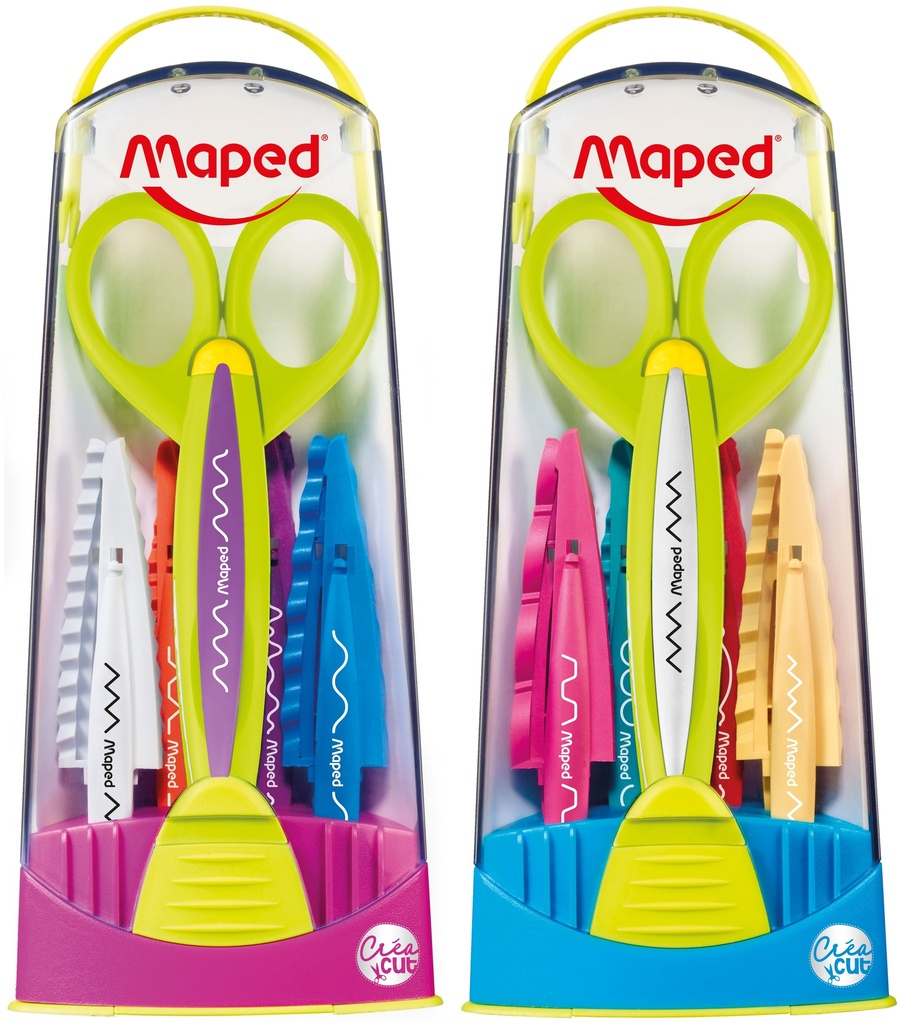 Kartelschaar Maped met 5 ≠ opzetstukken