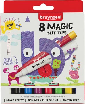 Viltstift Bruynzeel Magic assorti (8)