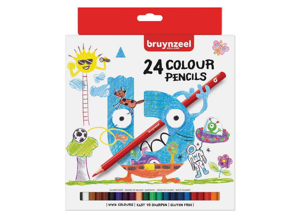 Kleurpotlood Bruynzeel Kids assorti (24)