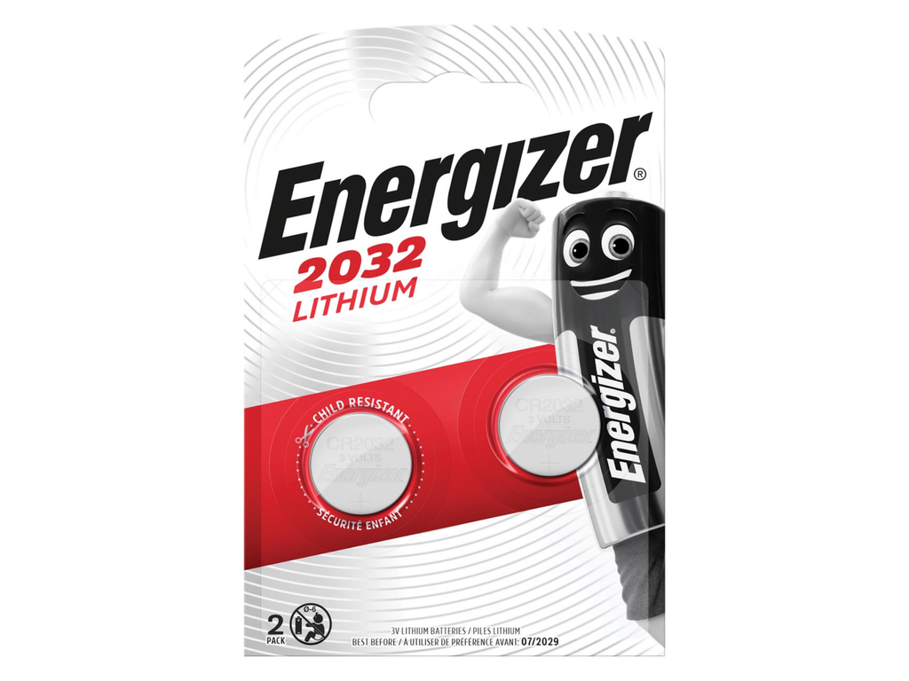 Knoopcelbatterij Energizer CR2032 3V (2)