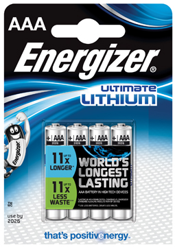 Batterij Energizer Ultimate Lithium AAA 1,5V (4)