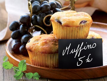 Krijtbordje Securit A8 met marker en houders (20)