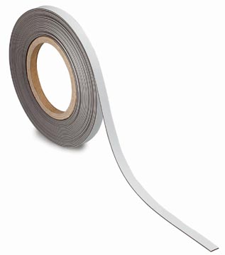 Magnetisch etiketband MAUL beschrijf- en wisbaar 10mmx10m wit