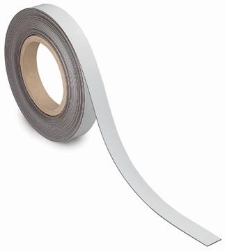 Etiketband Maul magnetisch wisbaar 10mx20mmx1mm wit