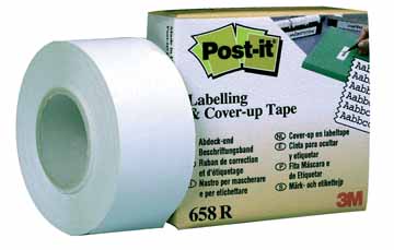 Correctietape Post-it met afroller 25mmx17,7m