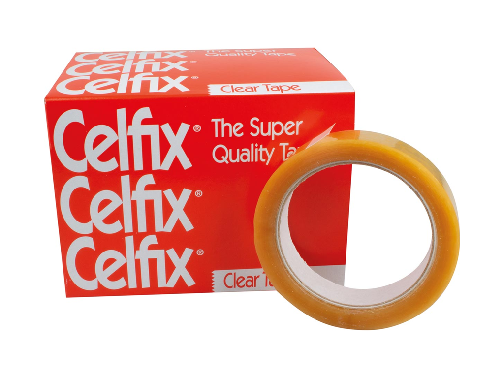 Plakband Celfix Cellulose 19mmx66m voor grote afroller