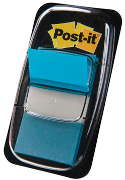 Index Post-it Standaard 25,4x43,2mm lichtblauw