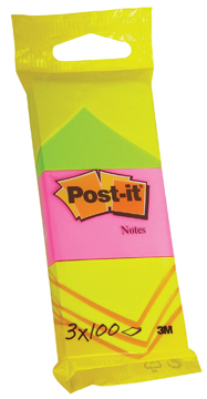 Memoblok Post-It 38x51mm assorti neon (3)