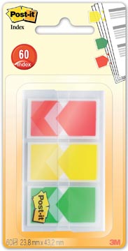 Index Post-It Pijltjes 23,8x43,2mm assorti (3)