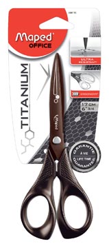 Schaar Maped Titanium 17cm symmetrische ogen blister