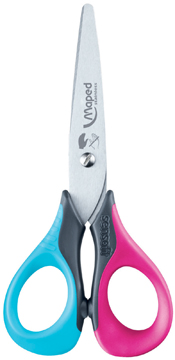 Schaar Maped Sensoft afgeronde punt voor linkshandigen 13cm assorti