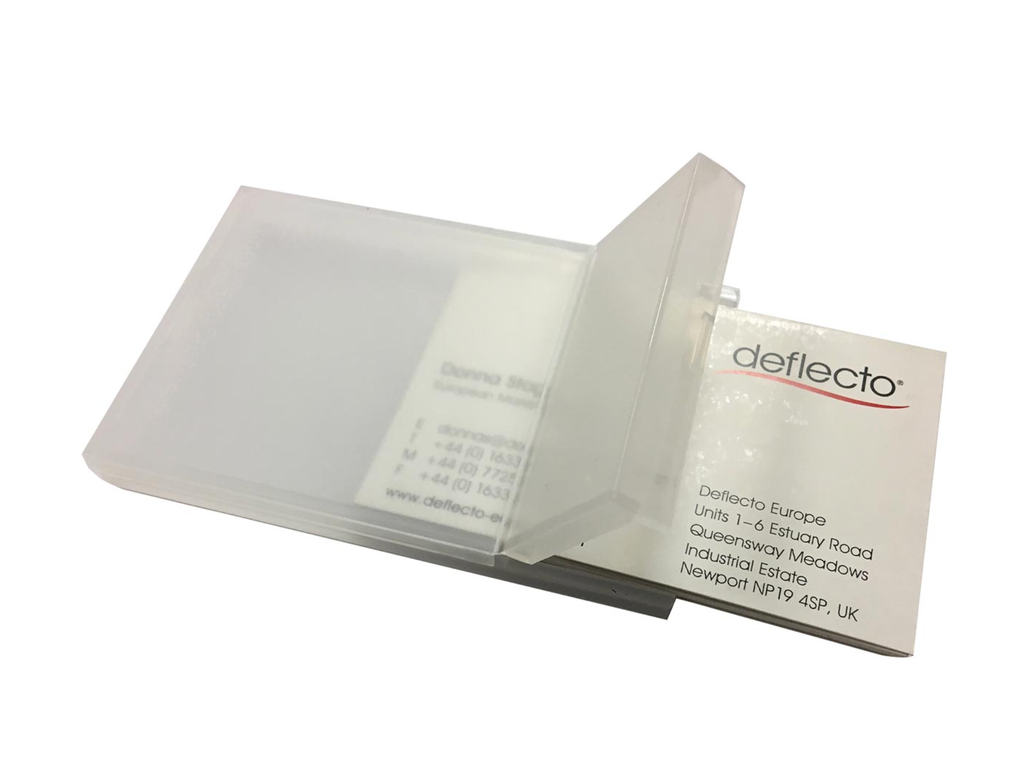 Visitekaarthouder Deflecto transparant