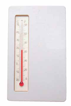 Thermometer Bouhon magnetisch hout 10,7x6,5cm