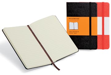 Notitieboek Moleskine harde kaft 9x14cm gelijnd 192blz zwart