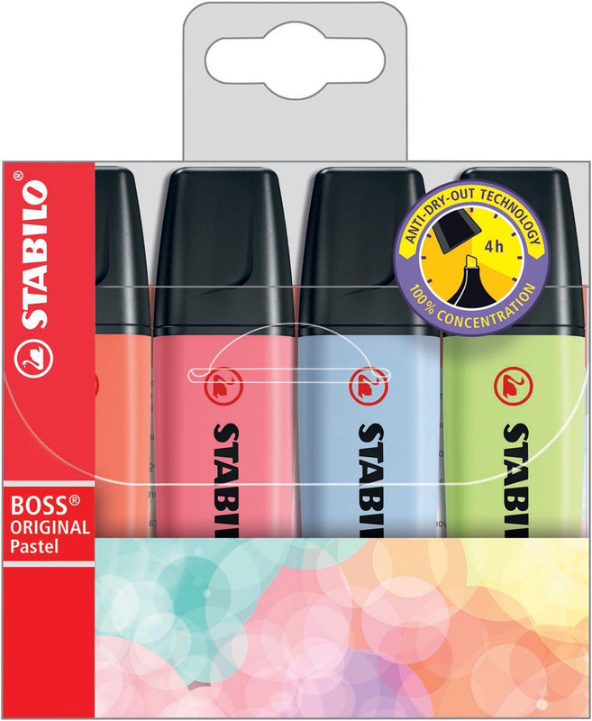 Markeerstift Stabilo Boss Original Pastel assorti (4)