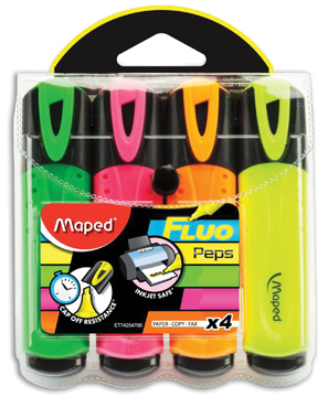 Markeerstift Maped Fluo'Peps Classic assorti (4)