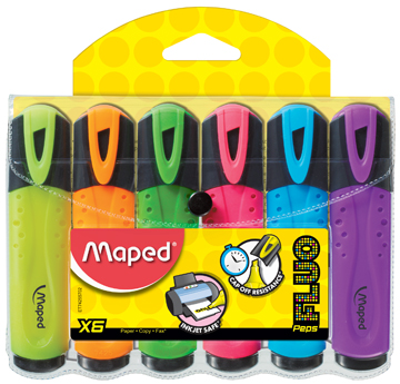 Markeerstift Maped Fluo'Peps Classic assorti (6)