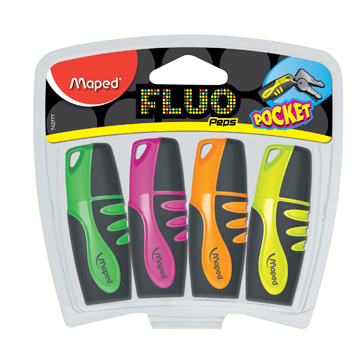 Markeerstift Maped fluo'peps pocket soft assorti (4)