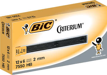 Potloodstift Bic Criterium HB 2mm (6)