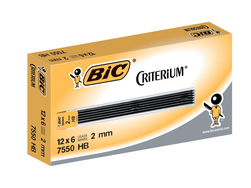 Potloodstift Bic Criterium HB 2mm (6)