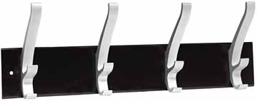 Muurkapstok Unilux cypres 15x45x9cm zwart/alu