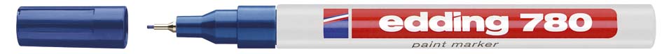 Glanslakmarker Edding E780CR ronde punt 0,8mm blauw