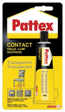 Contactlijm Pattex 50gr transparant