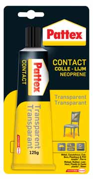 Contactlijm Pattex 125gr transparant