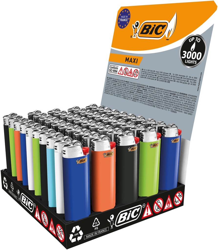 Aansteker Bic J26 Maxi assorti (50)